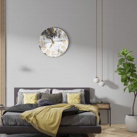 Unique black and white wall clock